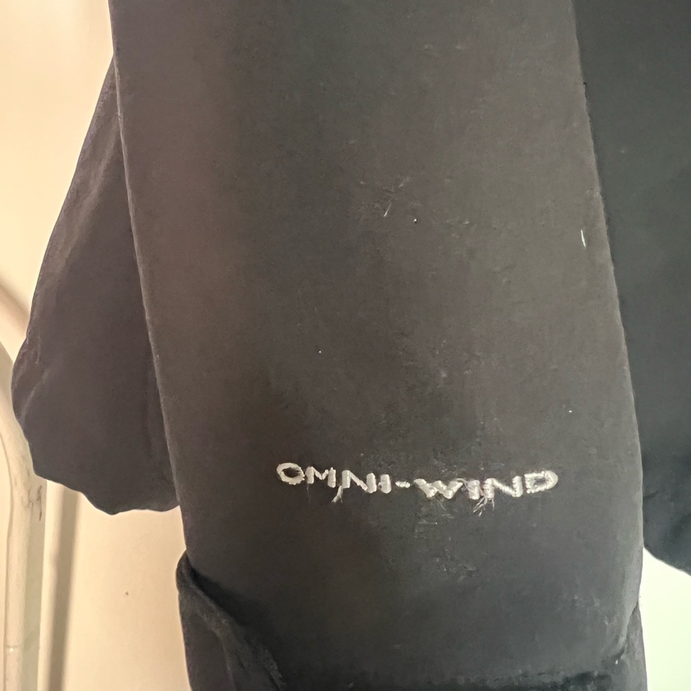 Columbia Black Hooded Jacket Coat Fuzzy Lined Size Medium Omiwind h20 resistant - Picture 5 of 5